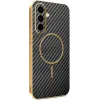 Phonesta Luxury Carbon Fiber Back Cover hoesje met MagSafe voor Samsung Galaxy A56 - Zwart 0