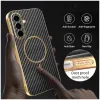 Phonesta Luxury Carbon Fiber Back Cover hoesje met MagSafe voor Samsung Galaxy A56 - Zwart 5