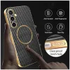 Phonesta Luxury Carbon Fiber Back Cover hoesje met MagSafe voor Samsung Galaxy S24 FE - Zwart 5