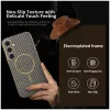 Phonesta Luxury Carbon Fiber Back Cover hoesje met MagSafe voor Samsung Galaxy S25 Plus/S24 Plus - Bruin 2