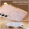 Phonesta Luxury Carbon Fiber Back Cover hoesje met MagSafe voor Samsung Galaxy S25 Plus/S24 Plus - Roze 4