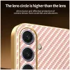Phonesta Luxury Carbon Fiber Back Cover hoesje met MagSafe voor Samsung Galaxy S25 Plus/S24 Plus - Roze 7