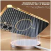 Phonesta Luxury Carbon Fiber Back Cover hoesje met MagSafe voor Samsung Galaxy S25 Plus/S24 Plus - Zwart 4
