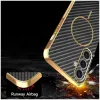 Phonesta Luxury Carbon Fiber Back Cover hoesje met MagSafe voor Samsung Galaxy S25 Plus/S24 Plus - Zwart 6