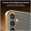 Phonesta Luxury Carbon Fiber Back Cover hoesje met MagSafe voor Samsung Galaxy S25/S24 - Bruin 7