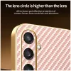 Phonesta Luxury Carbon Fiber Back Cover hoesje met MagSafe voor Samsung Galaxy S25/S24 - Roze 7