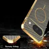 Phonesta Luxury Carbon Fiber Back Cover hoesje met MagSafe voor Google Pixel 9 - Bruin 8