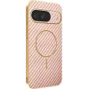 Phonesta Luxury Carbon Fiber Back Cover hoesje met MagSafe voor Google Pixel 9 - Roze 0
