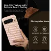 Phonesta Luxury Carbon Fiber Back Cover hoesje met MagSafe voor Google Pixel 9 Pro - Roze 2