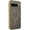 Phonesta Luxury Carbon Fiber Back Cover hoesje met MagSafe voor Google Pixel 9 Pro XL - Bruin
