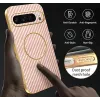 Phonesta Luxury Carbon Fiber Back Cover hoesje met MagSafe voor Google Pixel 9 Pro XL - Roze 7