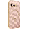 Phonesta Luxury Carbon Fiber Back Cover hoesje met MagSafe voor Google Pixel 9a - Roze 0