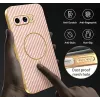 Phonesta Luxury Carbon Fiber Back Cover hoesje met MagSafe voor Google Pixel 9a - Roze 7