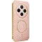 Phonesta Luxury Carbon Fiber Back Cover hoesje met MagSafe voor Xiaomi Redmi 14C / Xiaomi Poco C75 - Roze