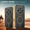 Phonesta Luxury Carbon Fiber Back Cover hoesje met MagSafe voor Xiaomi Redmi 14C / Xiaomi Poco C75 - Zwart 4