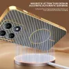 Phonesta Luxury Carbon Fiber Back Cover hoesje met MagSafe voor Xiaomi 15T - Bruin 5