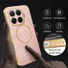 Phonesta Luxury Carbon Fiber Back Cover hoesje met MagSafe voor Xiaomi 15T Pro - Roze 6