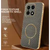 Phonesta Luxury Carbon Fiber Back Cover hoesje met MagSafe voor OnePlus 15 - Bruin 1