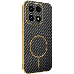 Phonesta Luxury Carbon Fiber Back Cover hoesje met MagSafe voor OnePlus 15 - Zwart