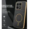Phonesta Luxury Carbon Fiber Back Cover hoesje met MagSafe voor OnePlus 15 - Zwart 1