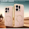 Phonesta Luxury Carbon Fiber Back Cover hoesje met MagSafe voor Oppo Find X9 - Roze 3