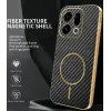 Phonesta Luxury Carbon Fiber Back Cover hoesje met MagSafe voor Oppo Find X9 - Zwart 1