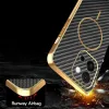 Phonesta Luxury Carbon Fiber Back Cover hoesje met MagSafe voor Oppo A6 Pro - Zwart 8