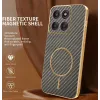 Phonesta Luxury Carbon Fiber Back Cover hoesje met MagSafe voor Motorola Edge 70 - Bruin 1