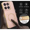 Phonesta Luxury Carbon Fiber Back Cover hoesje met MagSafe voor Motorola Edge 70 - Roze 4