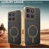 Phonesta Luxury Carbon Fiber Back Cover hoesje met MagSafe voor Motorola Edge 70 - Zwart 3