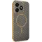 Phonesta Luxury Carbon Fiber Back Cover hoesje met MagSafe voor HONOR X5c Plus - Bruin