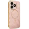 Phonesta Luxury Carbon Fiber Back Cover hoesje met MagSafe voor HONOR X5c Plus - Roze