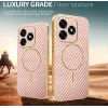 Phonesta Luxury Carbon Fiber Back Cover hoesje met MagSafe voor HONOR X5c Plus - Roze 3