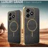 Phonesta Luxury Carbon Fiber Back Cover hoesje met MagSafe voor HONOR X5c Plus - Zwart 3
