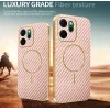 Phonesta Luxury Carbon Fiber Back Cover hoesje met MagSafe voor Oppo Reno14 F/FS - Roze 4