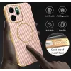 Phonesta Luxury Carbon Fiber Back Cover hoesje met MagSafe voor Oppo Reno14 F/FS - Roze 7