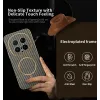 Phonesta Luxury Carbon Fiber Back Cover hoesje met MagSafe voor HONOR Magic8 Pro - Bruin 2