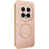 Phonesta Luxury Carbon Fiber Back Cover hoesje met MagSafe voor HONOR Magic8 Pro - Roze 0