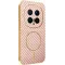 Phonesta Luxury Carbon Fiber Back Cover hoesje met MagSafe voor HONOR Magic8 Pro - Roze
