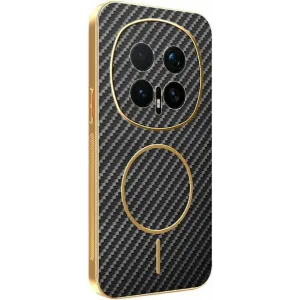 Phonesta Luxury Carbon Fiber Back Cover hoesje met MagSafe voor HONOR Magic8 Pro - Zwart