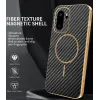 Phonesta Luxury Carbon Fiber Back Cover hoesje met MagSafe voor OnePlus 15R - Zwart 1