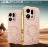 Phonesta Luxury Carbon Fiber Back Cover hoesje met MagSafe voor Oppo Find X9 Pro - Roze 3