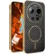 Phonesta Luxury Carbon Fiber Back Cover hoesje met MagSafe voor Xiaomi 17 Ultra - Zwart