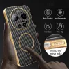 Phonesta Luxury Carbon Fiber Back Cover hoesje met MagSafe voor Xiaomi 17 Ultra - Zwart 6