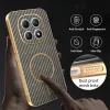 Phonesta Luxury Carbon Fiber Back Cover hoesje met MagSafe voor Xiaomi Redmi Note 15 4G/5G / Xiaomi Poco M8 - Bruin 6