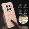 Phonesta Luxury Carbon Fiber Back Cover hoesje met MagSafe voor Xiaomi Redmi Note 15 4G/5G / Xiaomi Poco M8 - Roze 6