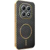 Phonesta Luxury Carbon Fiber Back Cover hoesje met MagSafe voor Xiaomi Redmi Note 15 4G/5G / Xiaomi Poco M8 - Zwart 0