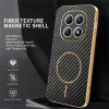 Phonesta Luxury Carbon Fiber Back Cover hoesje met MagSafe voor Xiaomi Redmi Note 15 4G/5G / Xiaomi Poco M8 - Zwart 2