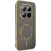 Phonesta Luxury Carbon Fiber Back Cover hoesje met MagSafe voor Xiaomi Redmi Note 15 Pro 5G - Bruin 0