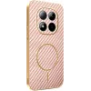 Phonesta Luxury Carbon Fiber Back Cover hoesje met MagSafe voor Xiaomi Redmi Note 15 Pro 5G - Roze 0
